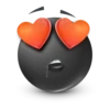 Black Face Emoji @TgSticker 15