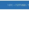 1 BTC 7277 USD/5