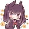 Black Sweetie Bunny @anime_stickerr 18
