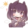 Black Sweetie Bunny @anime_stickerr 19
