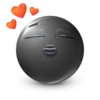 Black Face Emoji @TgSticker 19