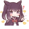 Black Sweetie Bunny @anime_stickerr 20