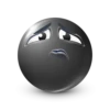 Black Face Emoji @TgSticker 20