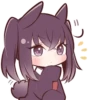Black Sweetie Bunny @anime_stickerr 24