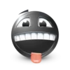 Black Face Emoji @TgSticker 25