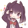 Black Sweetie Bunny @anime_stickerr 27