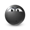 Black Face Emoji @TgSticker 30