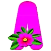 Розовый алфавит с цветком 🌺 8