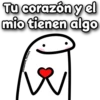 Tu corazón y el mio tienen algo @Giseelove_Stickers