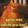 parou meu lanche pra isso?