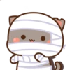 all @mochipeachcats stickers, Halloween 9