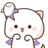 all @mochipeachcats stickers, Halloween 12