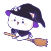 all @mochipeachcats stickers, Halloween 15
