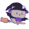 all @mochipeachcats stickers, Halloween 17