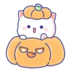 all @mochipeachcats stickers, Halloween 19