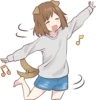 Dog girls sticker :: @line_stickers 8