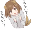Dog girls sticker :: @line_stickers 30