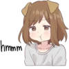 Dog girls sticker ENG :: @line_stickers 9