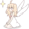 An angel of a girl :: @line_stickers 12