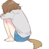 Dog girls sticker ENG :: @line_stickers 19