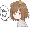 Dog girls sticker ENG :: @line_stickers 21