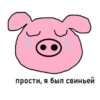 прости, я был свиньей