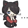 BLACK KITTEN 3 :: @line_stickers 5