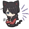 BLACK KITTEN 3 :: @line_stickers 8