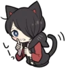 BLACK KITTEN 3 :: @line_stickers 15