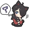 BLACK KITTEN 3 :: @line_stickers 18
