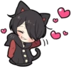 BLACK KITTEN 3 :: @line_stickers 22