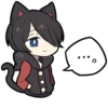 BLACK KITTEN 3 :: @line_stickers 29