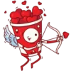 Red-and-white @stickersb2b 9