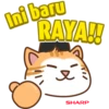 SHARP MALAYSIA Mega Cun Raya Stickers 5