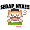 SHARP MALAYSIA Mega Cun Raya Stickers 7