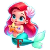 ABC LA SIRENITA NIÑA 5
