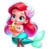 ABC LA SIRENITA NIÑA 7