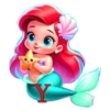 ABC LA SIRENITA NIÑA 8
