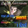 if you can't handle me at my worst @69possums420 imagine how. i feel