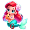 ABC LA SIRENITA NIÑA 9