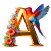 Hummingbird Alphabet 6