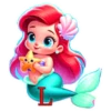 ABC LA SIRENITA NIÑA 13