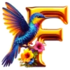 Hummingbird Alphabet 9