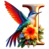 Hummingbird Alphabet 12