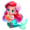 ABC LA SIRENITA NIÑA 19