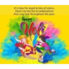 It's time for masti & lots of colors. Here's to the fun & celebrations that may last throughout the year. Happy Holi