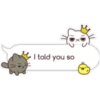 I told you so
