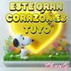 🧡🩷💛Snoopy corazones 🩶❤️💚 23