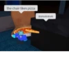 the chair likes pizza mmmmm