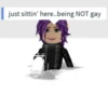 just sittin' here..being NOT gay